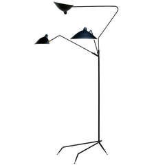 Standing Lamp with 3 Arms by Serge Mouille