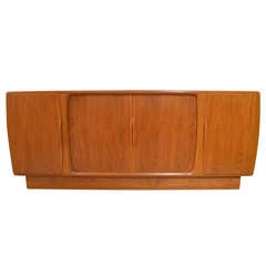 Danish Sideboard with Central Tambour Doors 2
