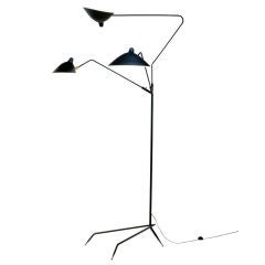 Standing Lamp with 3 Arms by Serge Mouille