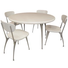 Gazelle Dining Table and 4 Chairs by Shelby Williams