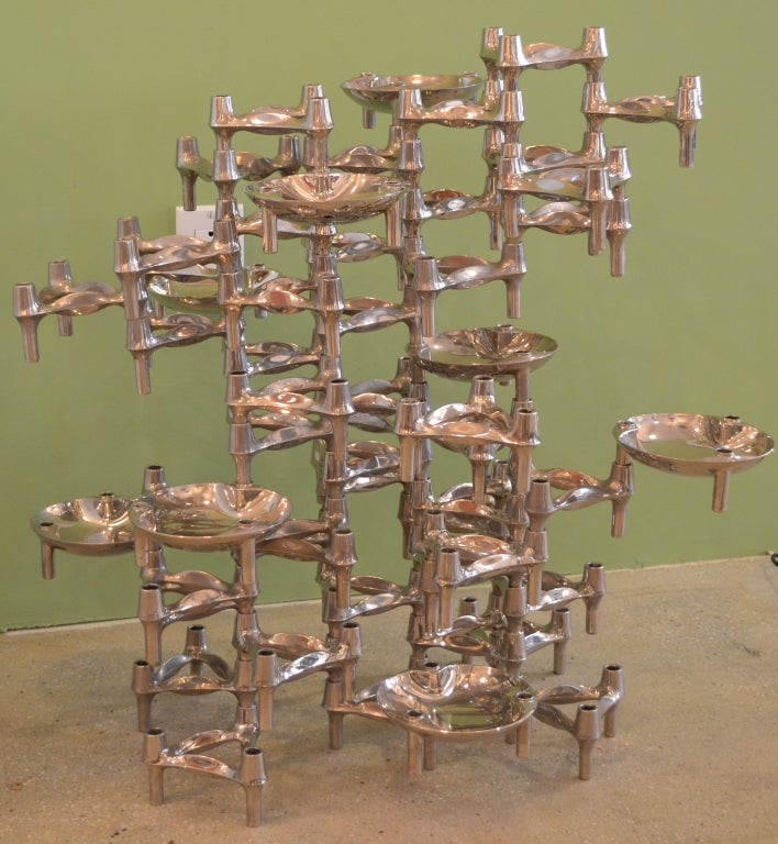 BMF/Nagel Candle Holders Designed by C. Stoffi and F. Nagel