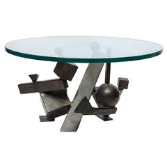1930's American Modernist Cubist Table