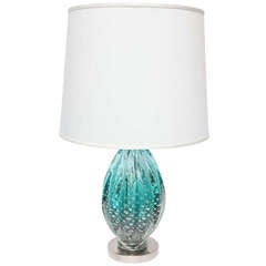 1950s Italian Art Glass Table Lamp by Seguso 8
