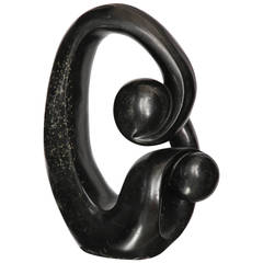 Shona African Modernist Marble Sculpture, Signed Edmore Makotore