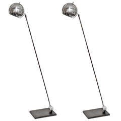 Pair of 1960s Articulated Floor Lamps by Sonneman 2