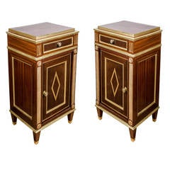 Pair of Russian Bedside Commodes