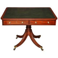 Regency Mahogany Library Table