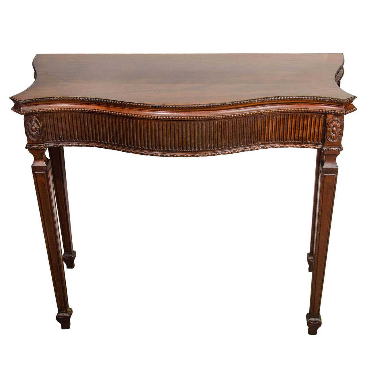 George III Mahogany Card Table