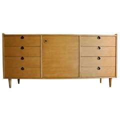 Mid-Century Modern Blonde Sideboard Cabinet/Credenza/Dresser by Edmond Spence