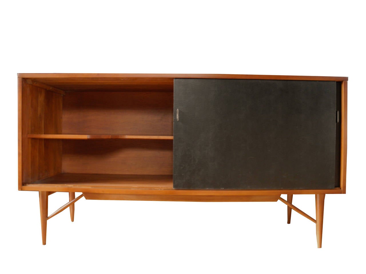 Mid-Century Modern Solid Cherry Cabinet Sideboard or Credenza by Kipp Stewart for Winchendon