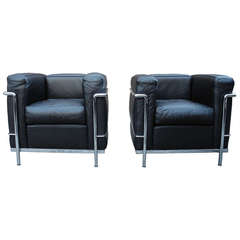 Pair of Le Petit Confort Chairs by Le Corbuiser for Cassina