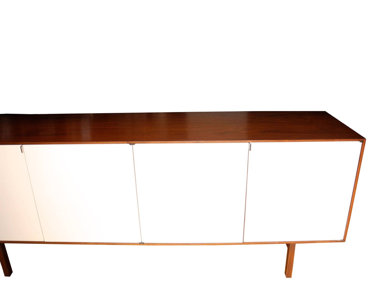 American Modern Walnut Case Sideboard, Credenza or Storage Cabinet by Florence Knoll