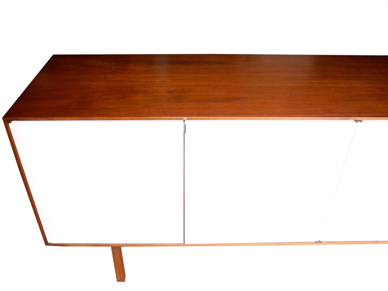 Modern Walnut Case Sideboard, Credenza or Storage Cabinet by Florence Knoll In Good Condition In Hudson, NY