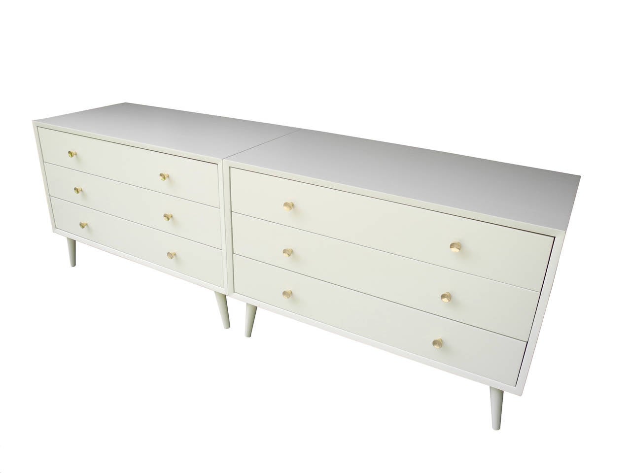 Mid-Century Modern Dressers/Nightstands by Morris Sanders for Mengel Module In Good Condition In Hudson, NY