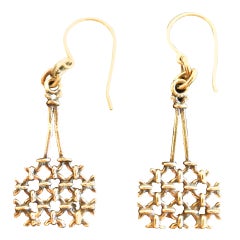 Bronze Earrings by Pentti Sarpaneva (Finland)