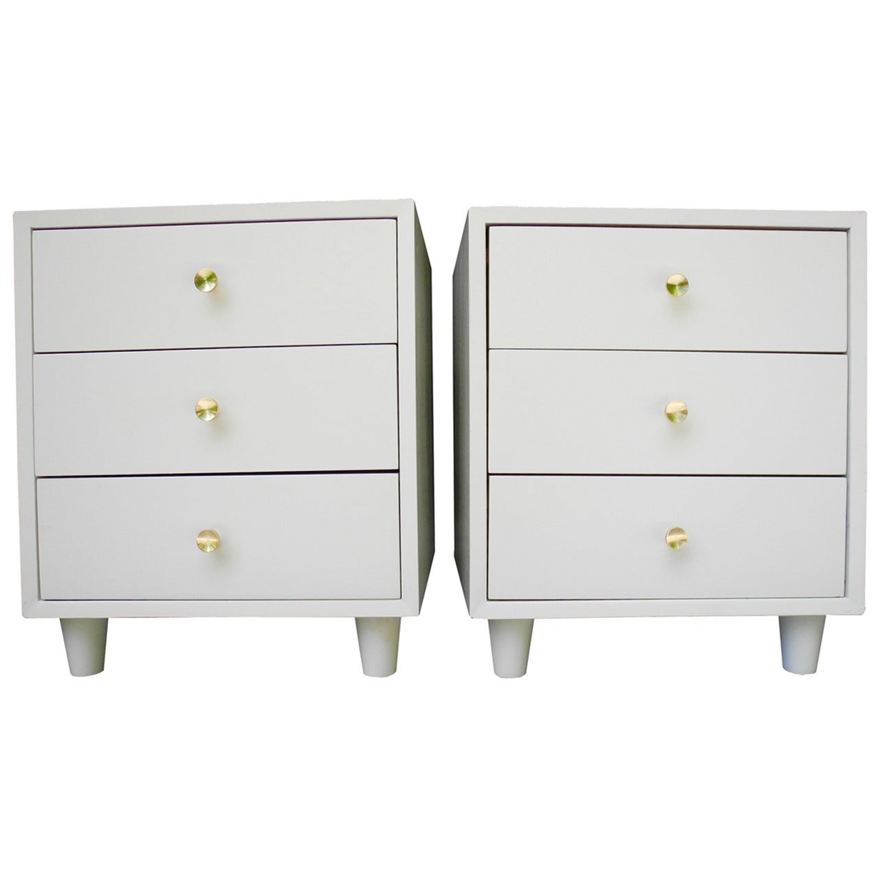 Pair of Morris Sanders for Mengel Module Night Stands