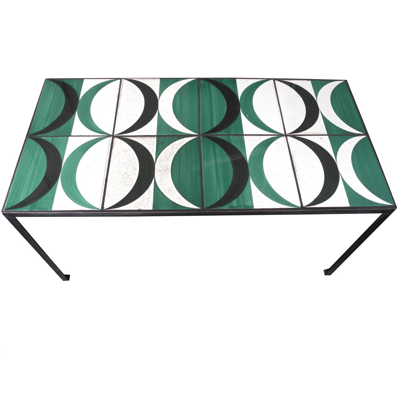 Modern Coffee Table, Side Table with Original Gio Ponti Tiles, Italy