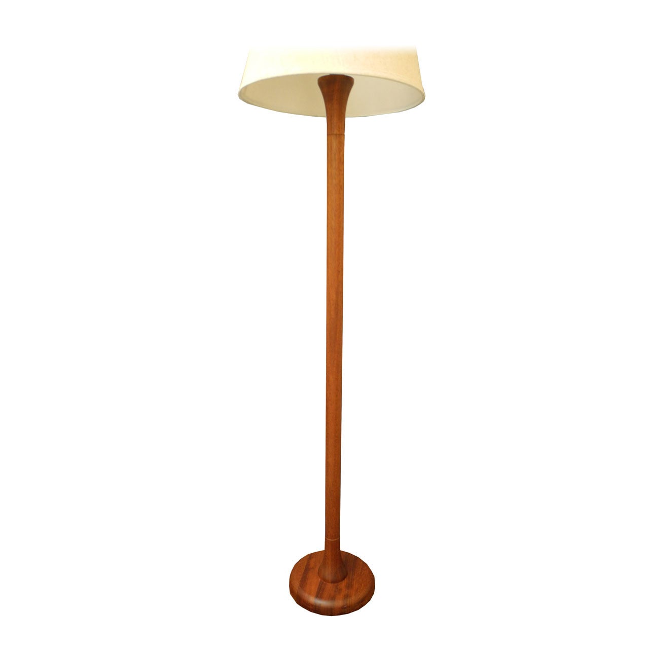 Mid-Century Danish Modern Solid Teak Floor Lamp For Sale