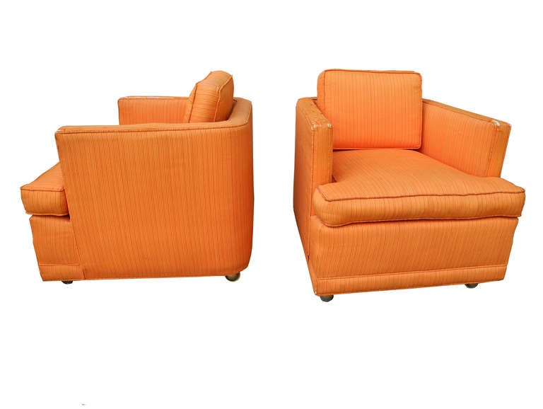 Modern Pair of Harvey Probber Bucket Chairs