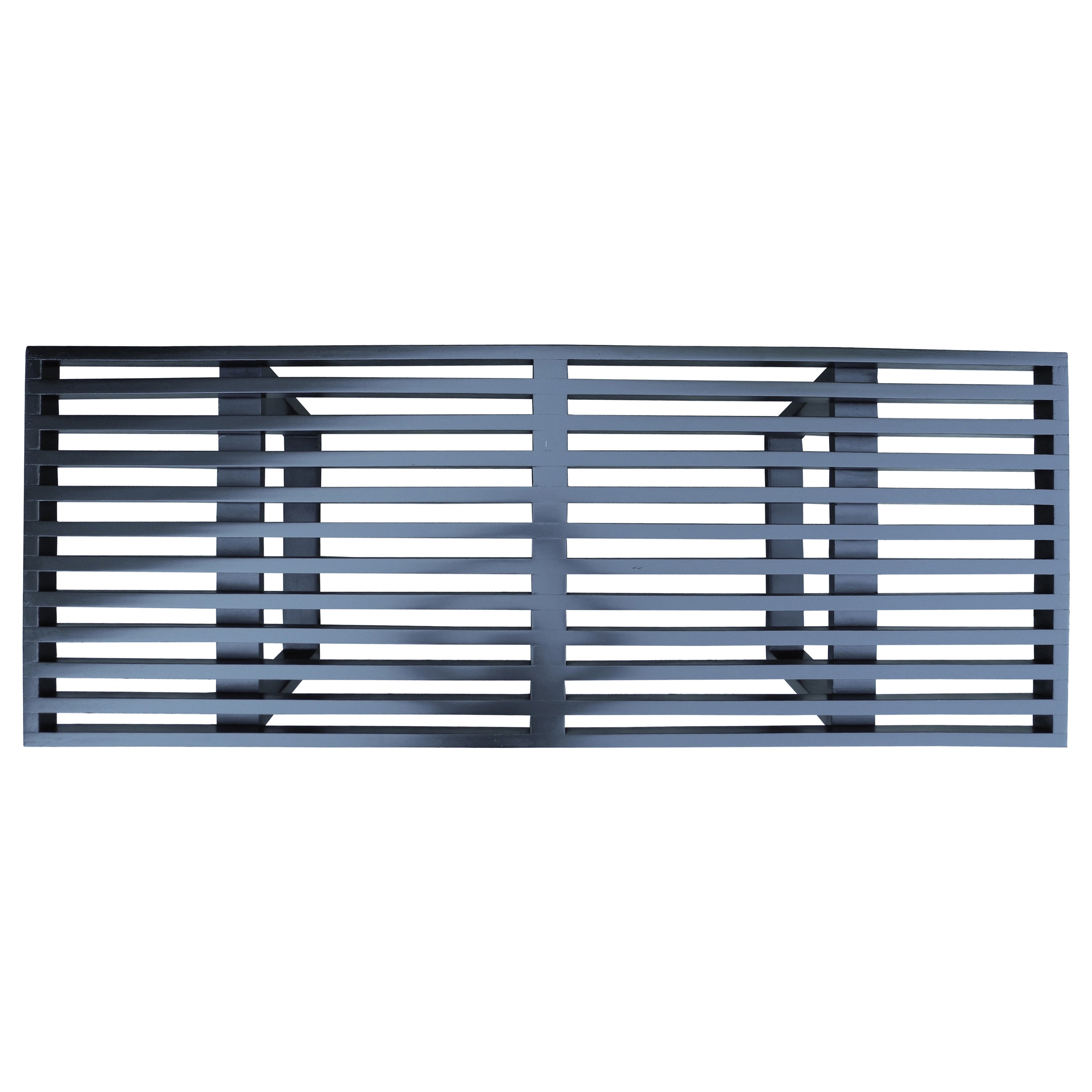 Modern George Nelson Black Slatted Bench/Coffee Table for Herman Miller