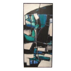 1960's Vintage Abstract Painting