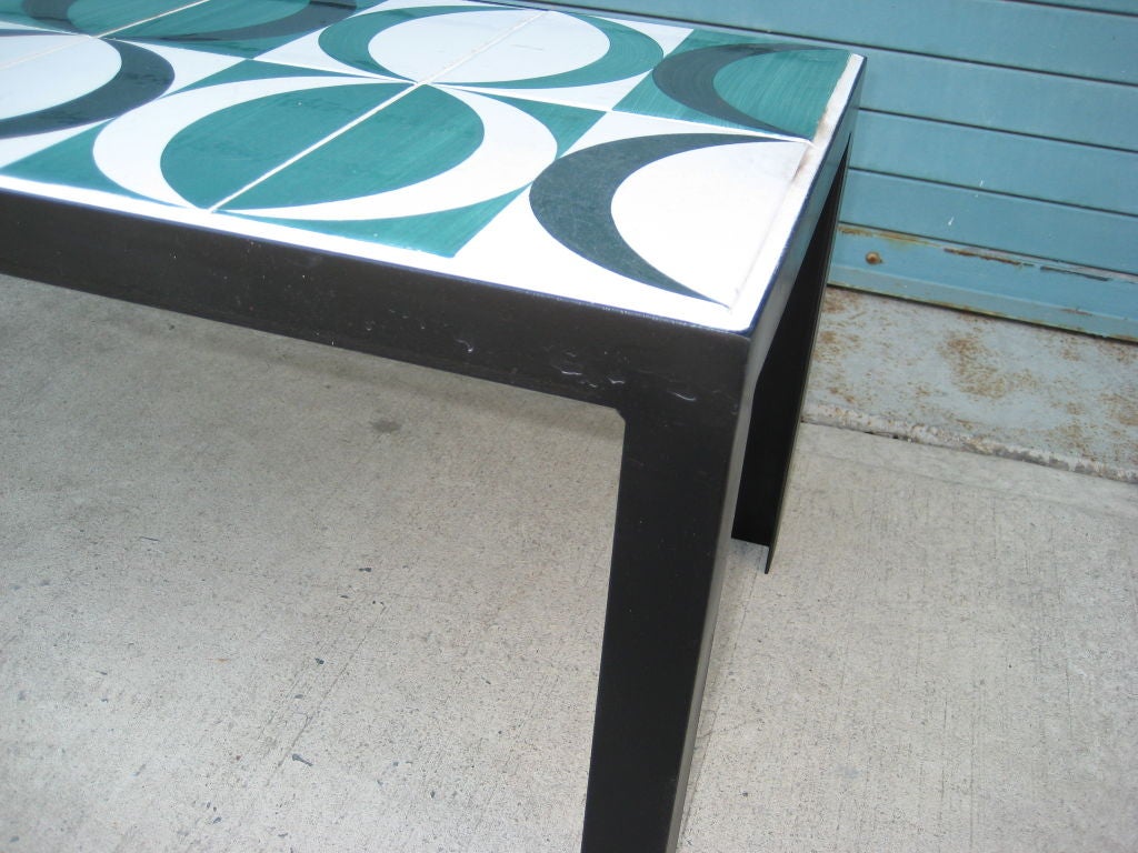 Coffee Table with Tiles by Gio Ponti In Excellent Condition In Hudson, NY