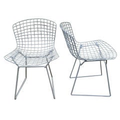 Set of Eight Harry Bertoia Wire Chairs