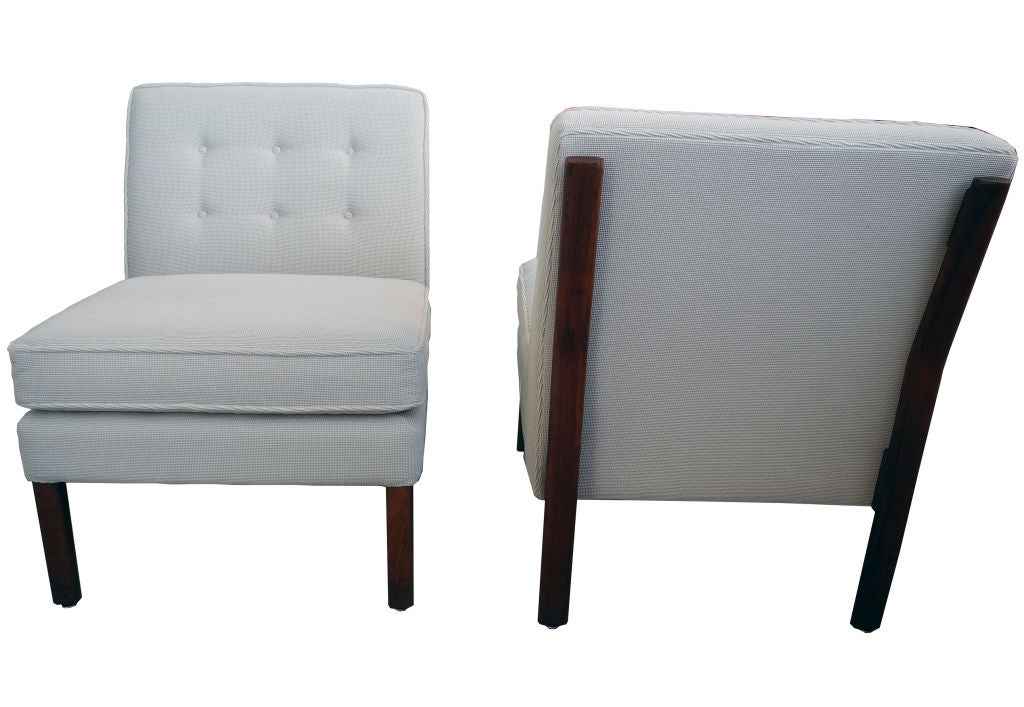 Pair of Vintage Jens Risom Lounge Chairs