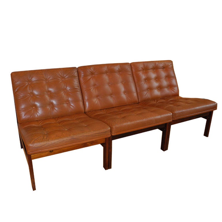 Three Seat Sofa by Lind and Gjerlou-Knudsen at 1stDibs
