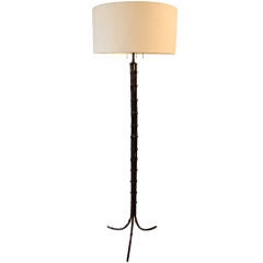 French Faux Bamboo Floor Lamp