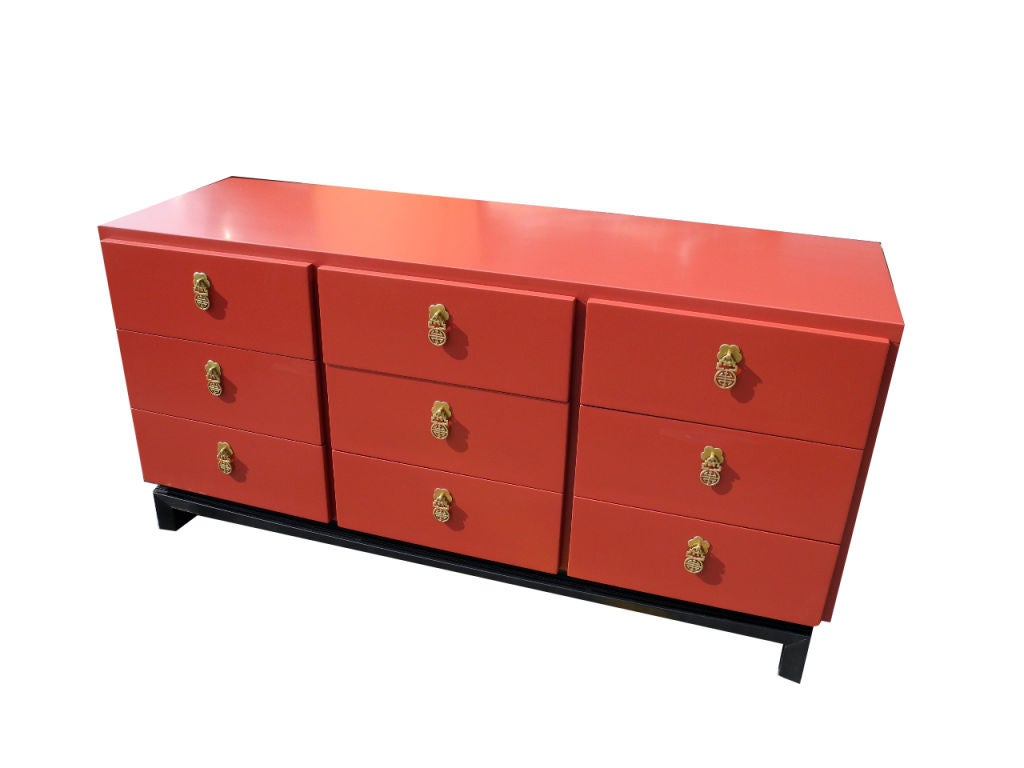 Asian Style 1960's Dresser/Cabinet