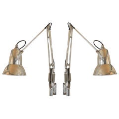 Pair of Wall Mount "Anglepoise" Lamps