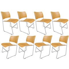 Vintage Set of Eight Chairs by David Rowland for GF