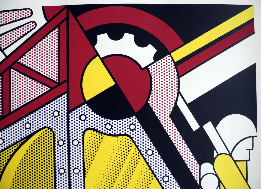 Roy Lichtenstein /"Study for preparedness/" Lithograph plate signed