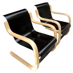 Pair of chairs by Alvar Aalto for Artek