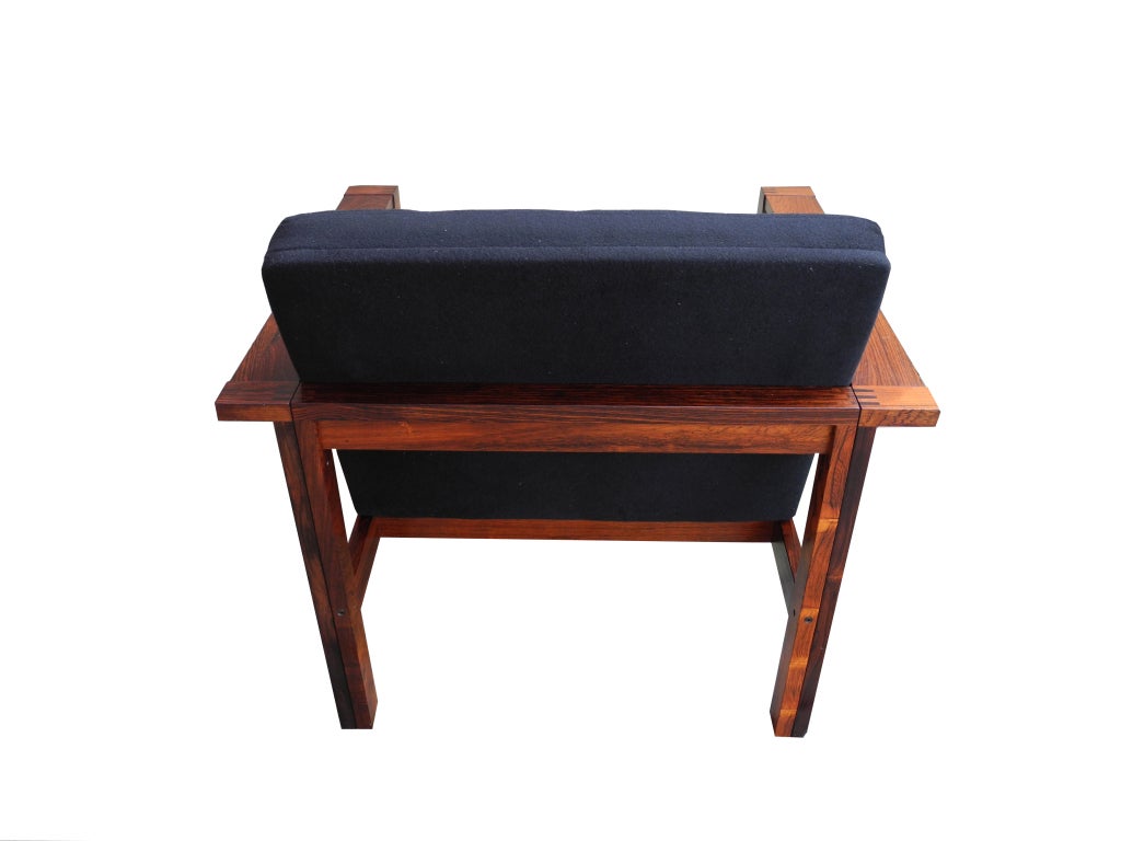 20th Century Danish Modern Rosewood Single Lounge Chair by Lind & Gjerlov-Knudsen, Denmark For Sale