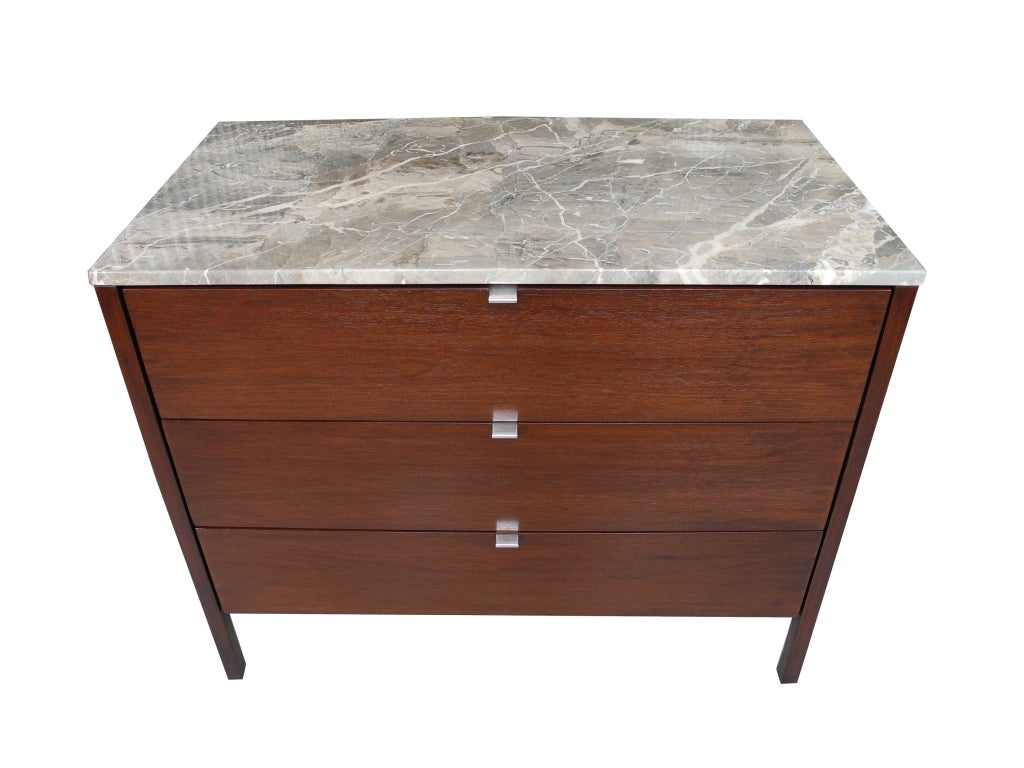 Pair of Walnut Dressers/Nightstands by Florence Knoll at 1stdibs