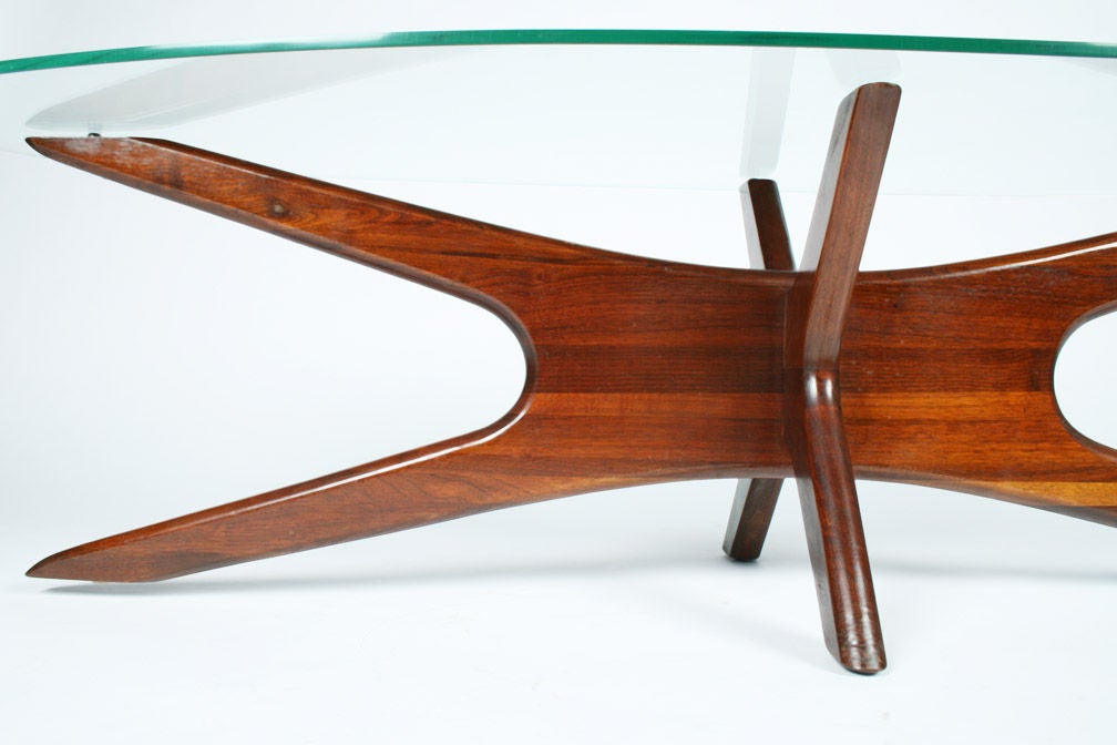 Mid-Century Modern American 'Jacks' Surfboard Cocktail Table by Adrian Pearsall for Craft Assoc. For Sale
