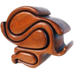 Vintage Curly Puzzle Box by Richard Rothbard