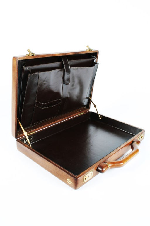 American Custom Wooden Attache Case by Jeffrey Benjamin