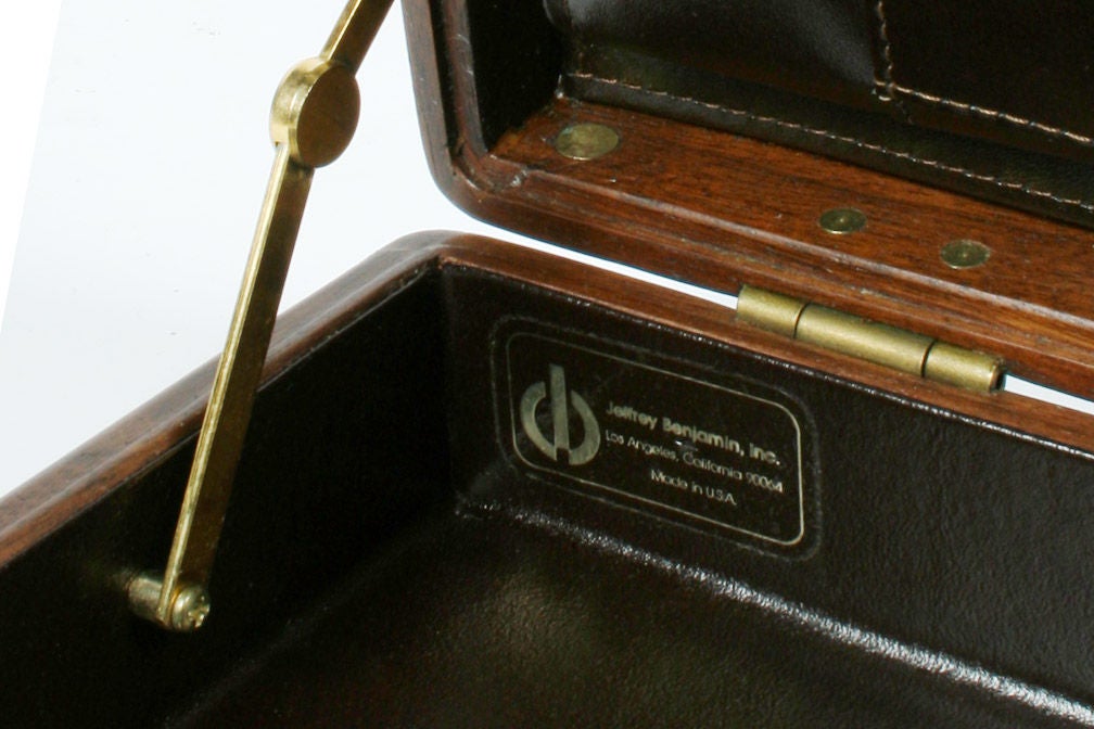 Custom Wooden Attache Case by Jeffrey Benjamin In Excellent Condition In New York, NY