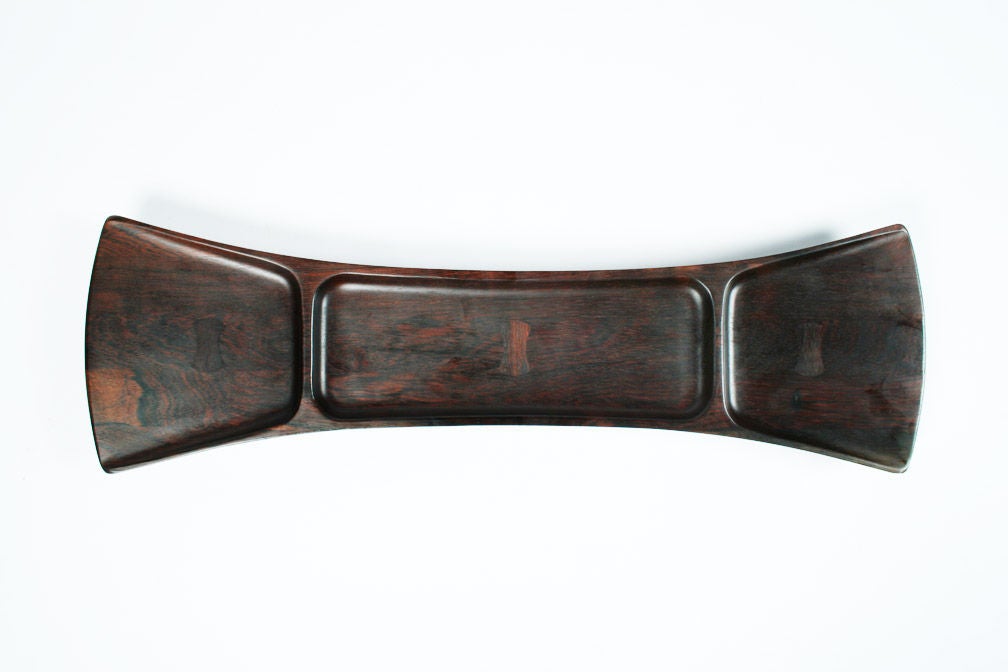 Danish Palisander Bowtie Tray by Jens Quistgaard for Dansk In Excellent Condition For Sale In New York, NY