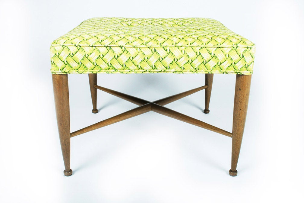 Mid-20th Century American Square Upholstered Benches by Edward J Wormley for Dunbar Furniture Co. For Sale