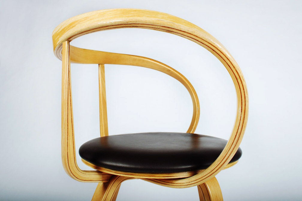 Plywood Pretzel Armchair by George Nelson and Associates