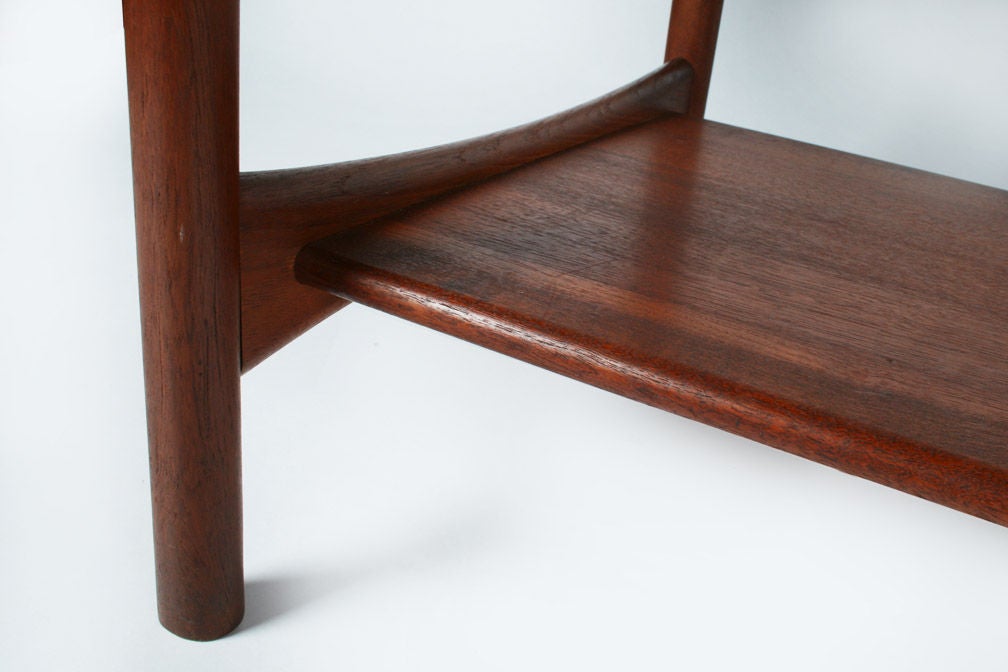 Danish Modern Teak Drop-Leaf Side Tables by Peter Hvidt for Soborg Mobelfabrik For Sale 3