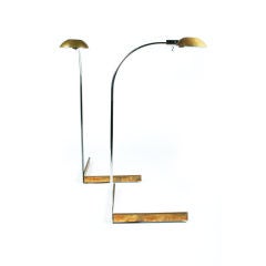 Pair of Swiveling Head Reading Lamps by Cedric Hartman