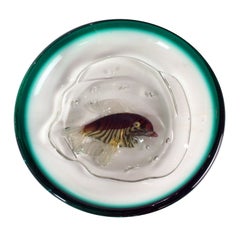 Italian Hand Blown Glass Tropical 'Fish Bowl' Dish