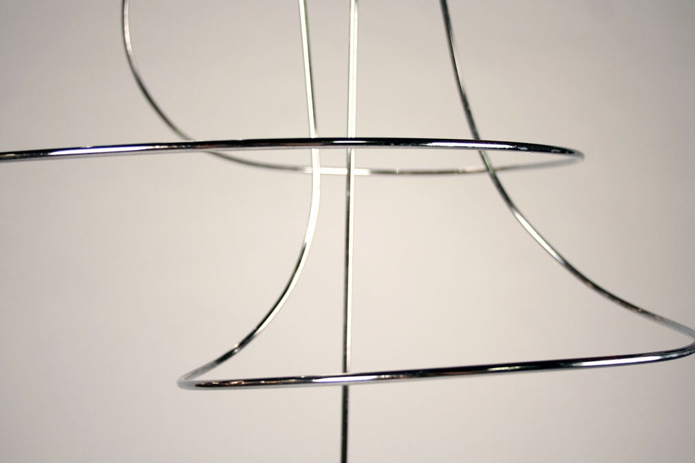 Modern American Perfectly Balanced Kinetic Wire Sculpture by Don Conrad For Sale