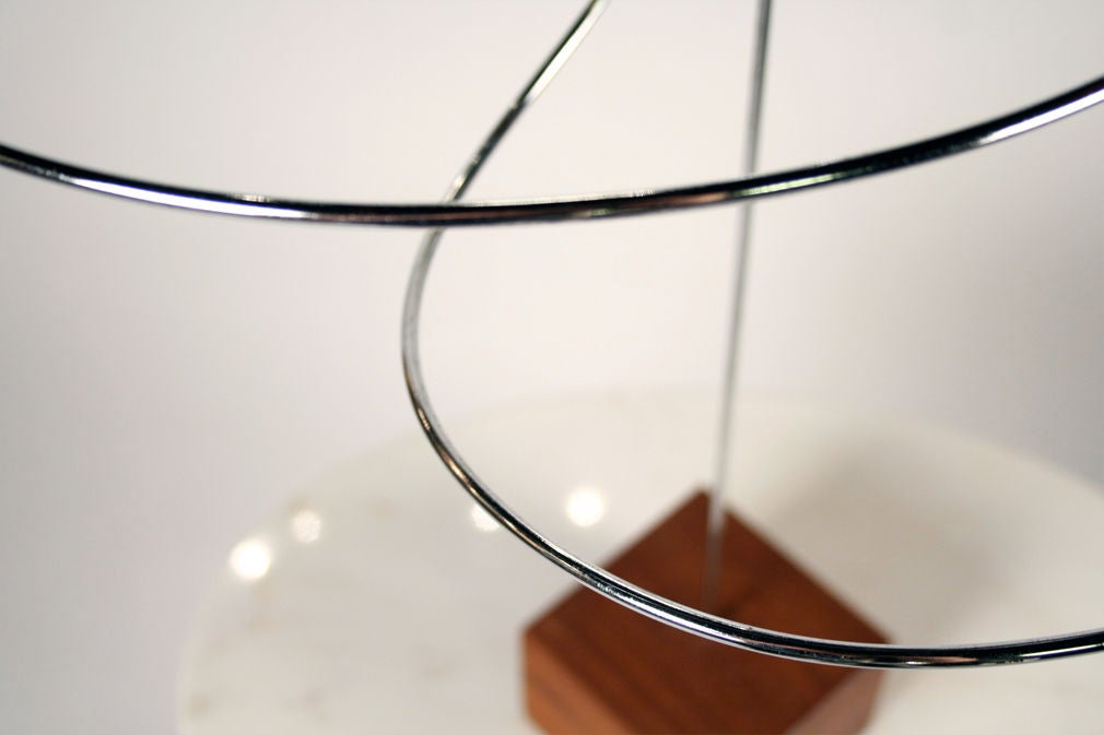 Mid-20th Century American Perfectly Balanced Kinetic Wire Sculpture by Don Conrad For Sale