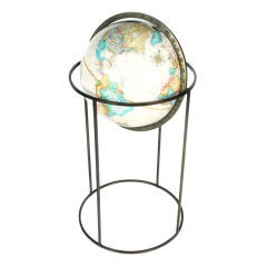 World Globe on Bronze Stand by Paul McCobb